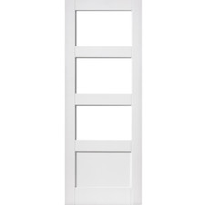 White Shaker pocket door