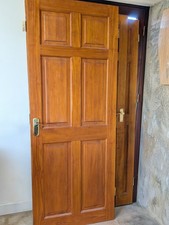 9 Wooden Stained Panelled