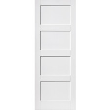 White Shaker pocket door