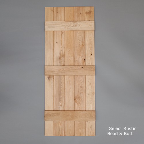 Bead butt solid oak - &,